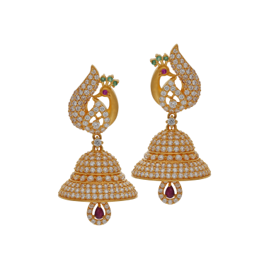 ELEGANT ZIRCON JIMIKKI EARRINGS